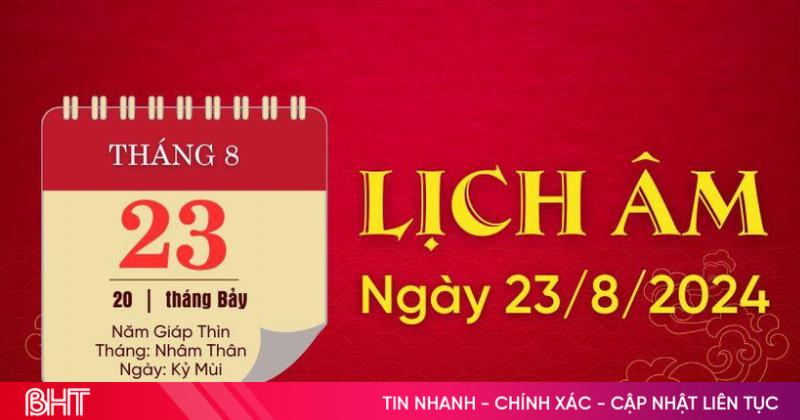 Lời khuyên cho ngày 23 tháng 8 năm 2024