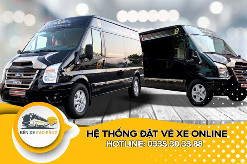 Nội thất xe limo Hà Nội Cao Bằng sang trọng