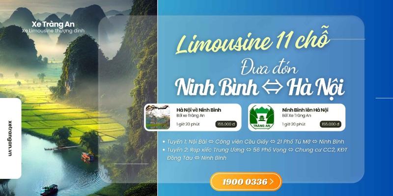 Di chuyển Hà Nội Ninh Bình bằng xe khách, tàu, limousine