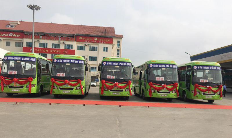 Điểm đón trả khách xe bus Bắc Ninh Hà Nội Mỹ Đình