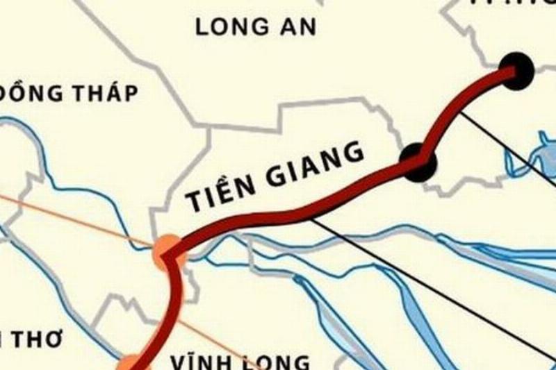 Cảnh quan trên tuyến cao tốc Trung Lương - Mỹ Thuận - Cần Thơ, minh họa tốc độ và sự thông thoáng giúp rút ngắn thời gian đi hết quãng đường Cần Thơ TPHCM.